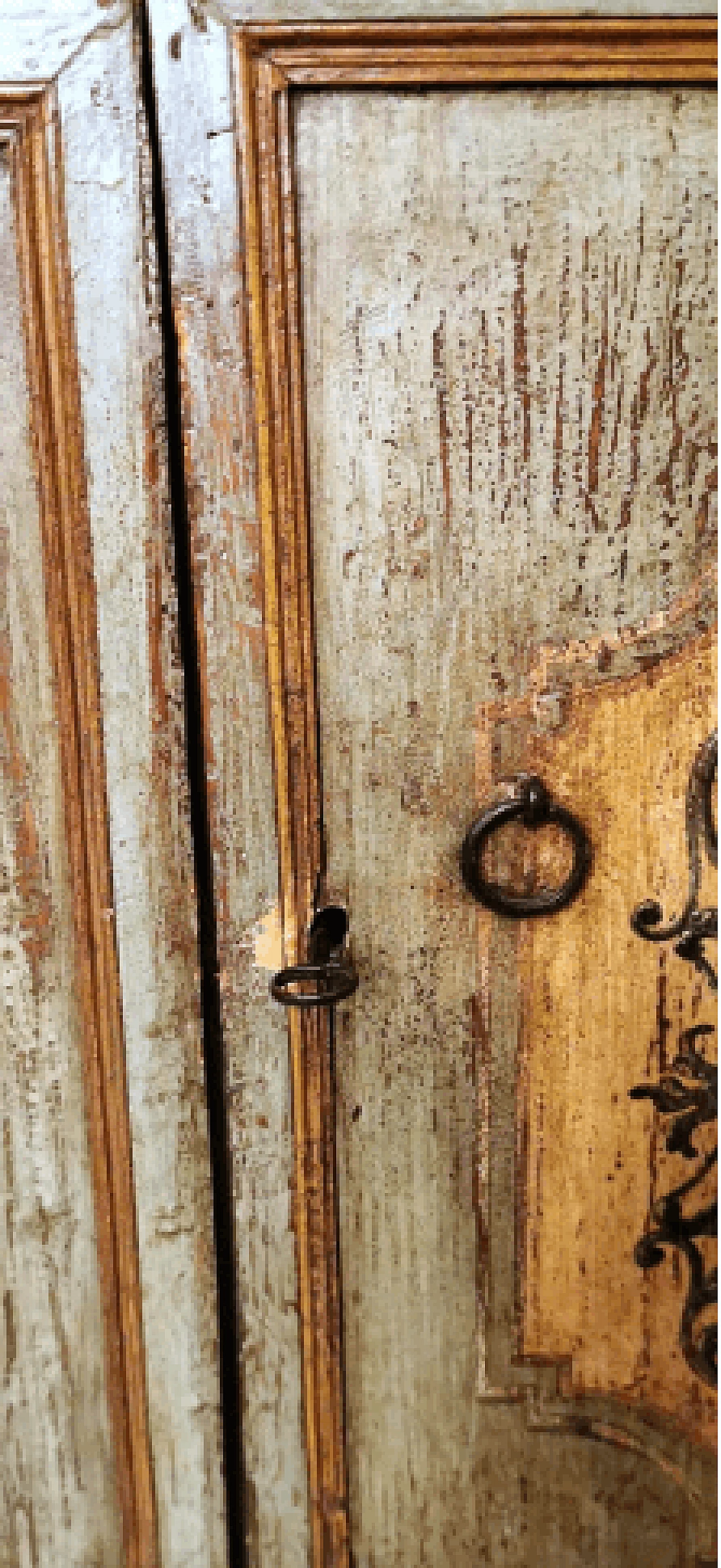 Credenza Luigi XIV veneziana in legno laccato e dipinto, inizio '700 12