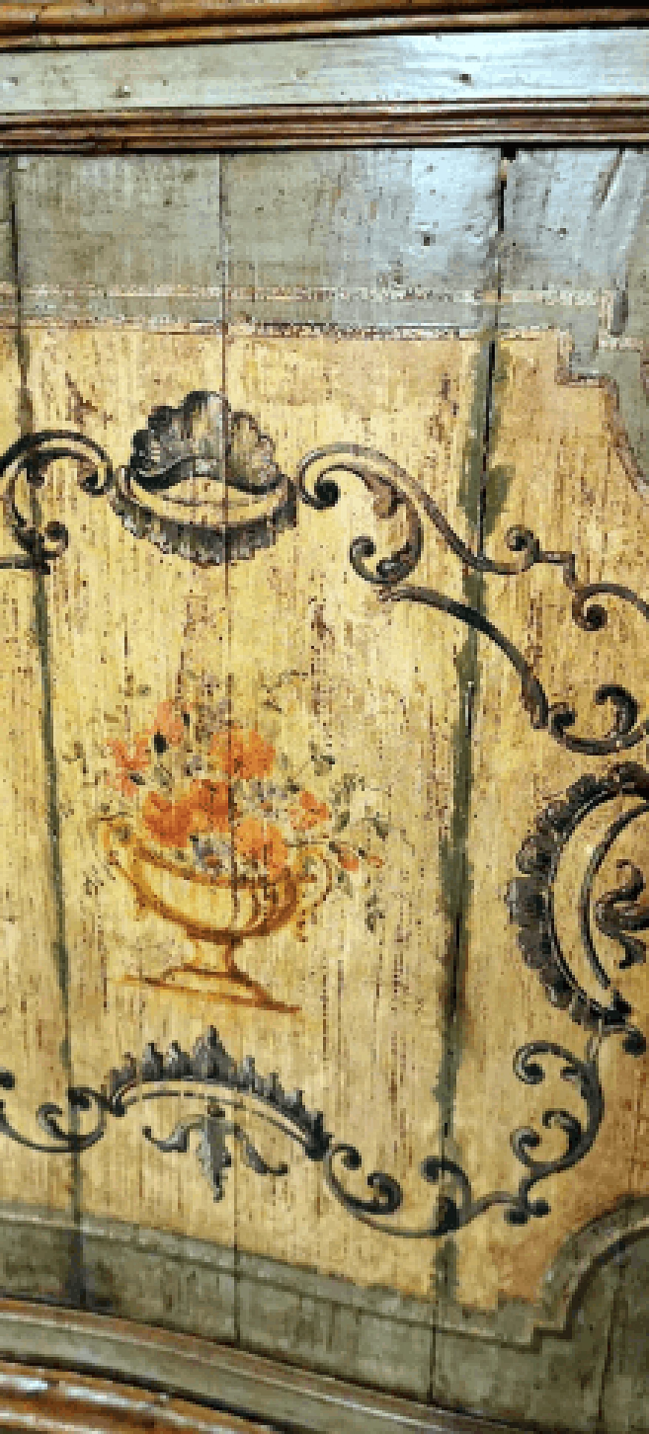 Credenza Luigi XIV veneziana in legno laccato e dipinto, inizio '700 14