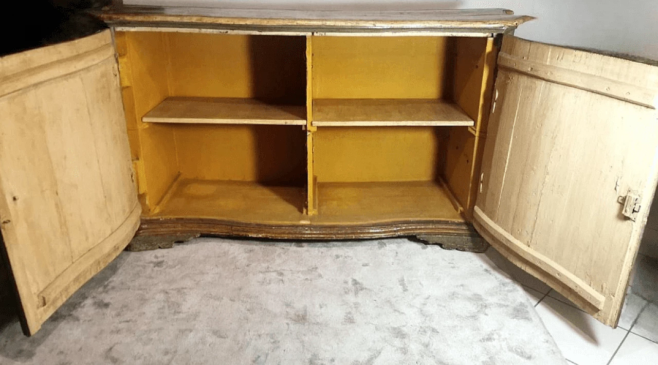 Credenza Luigi XIV veneziana in legno laccato e dipinto, inizio '700 20