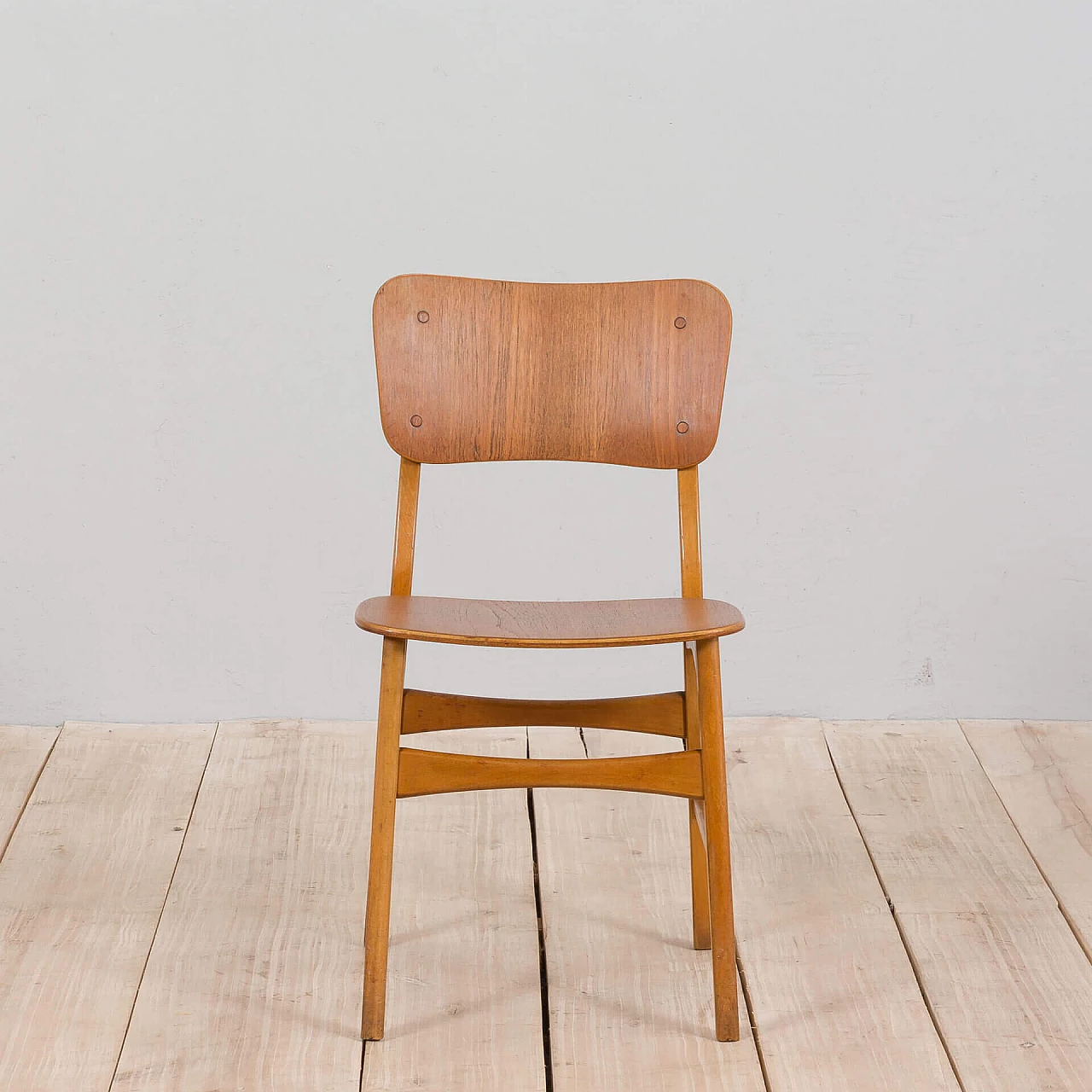 Danish teak and oak chair in the style of Børge Mogensen, 1960s 2