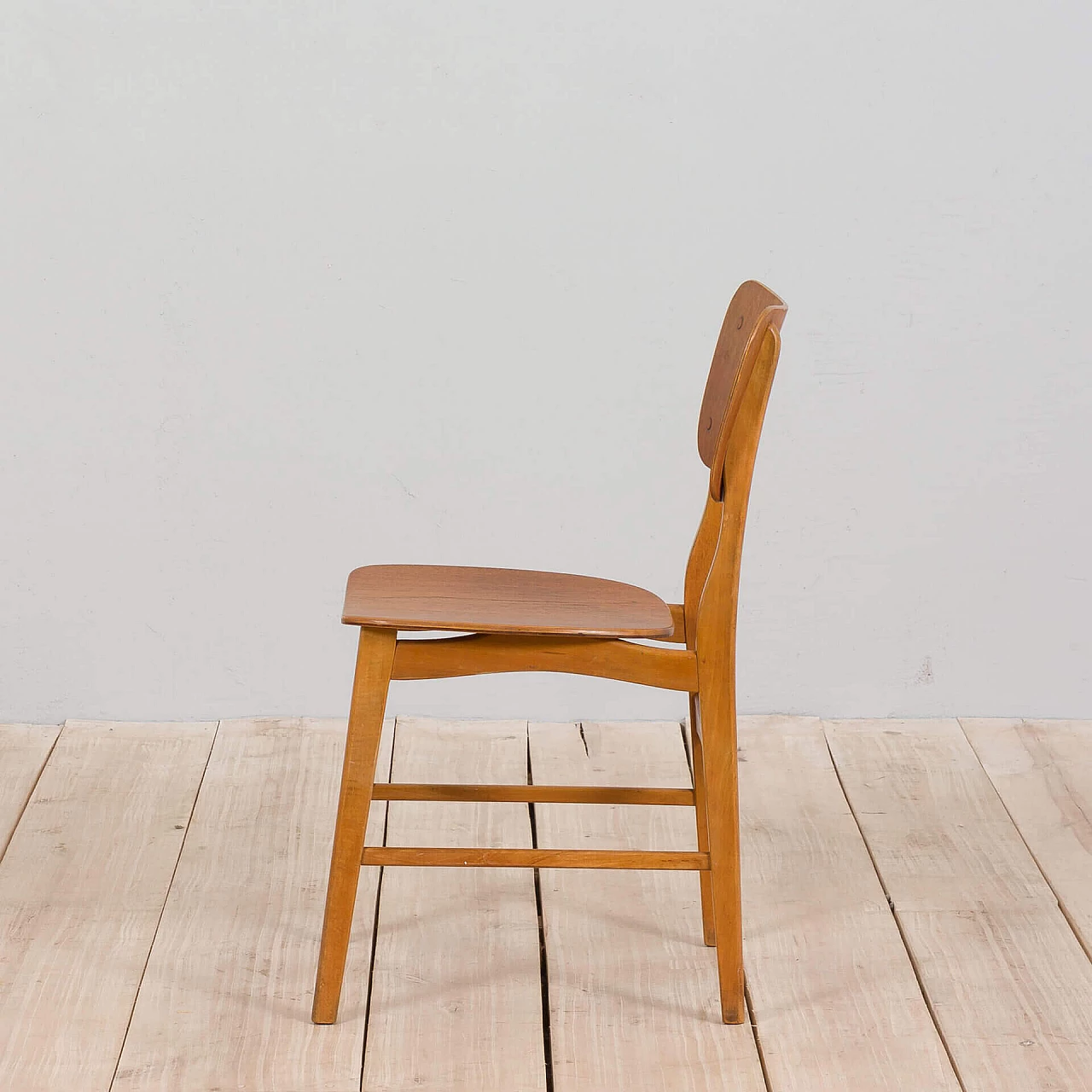 Danish teak and oak chair in the style of Børge Mogensen, 1960s 4