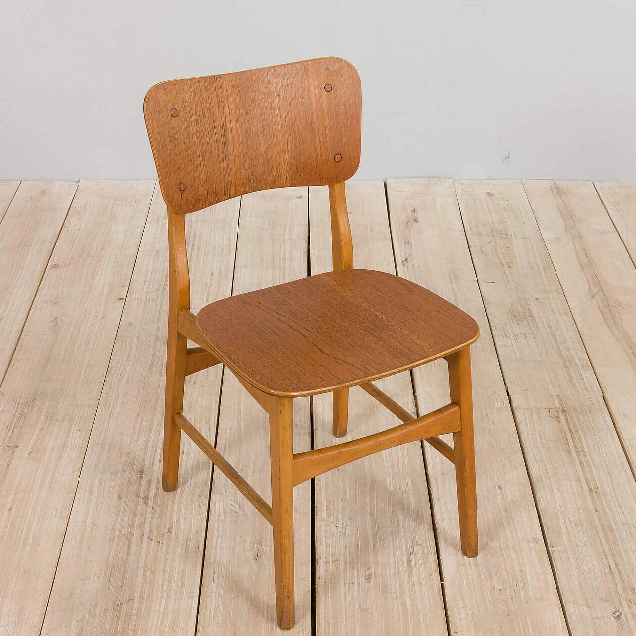 Danish teak and oak chair in the style of Børge Mogensen, 1960s 6