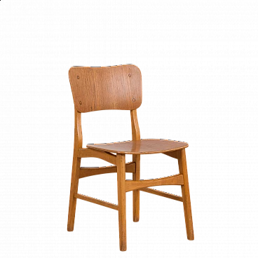 Danish teak and oak chair in the style of Børge Mogensen, 1960s