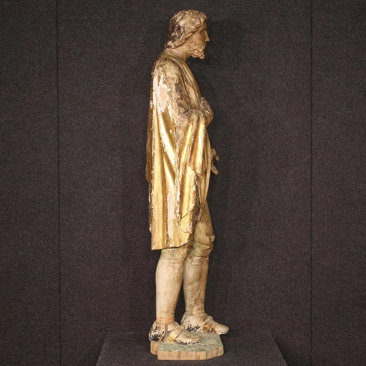 Wood sculpture of Saint Joseph with reliquary, second half of the 18th century 4