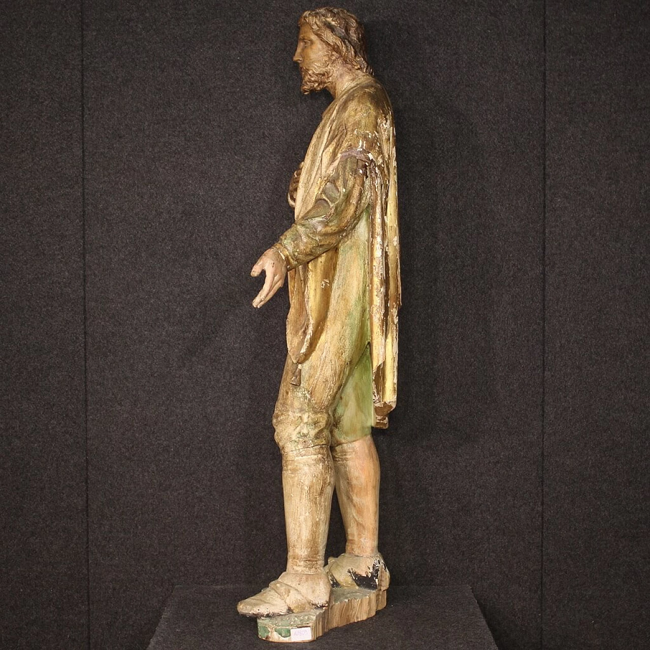Wood sculpture of Saint Joseph with reliquary, second half of the 18th century 6