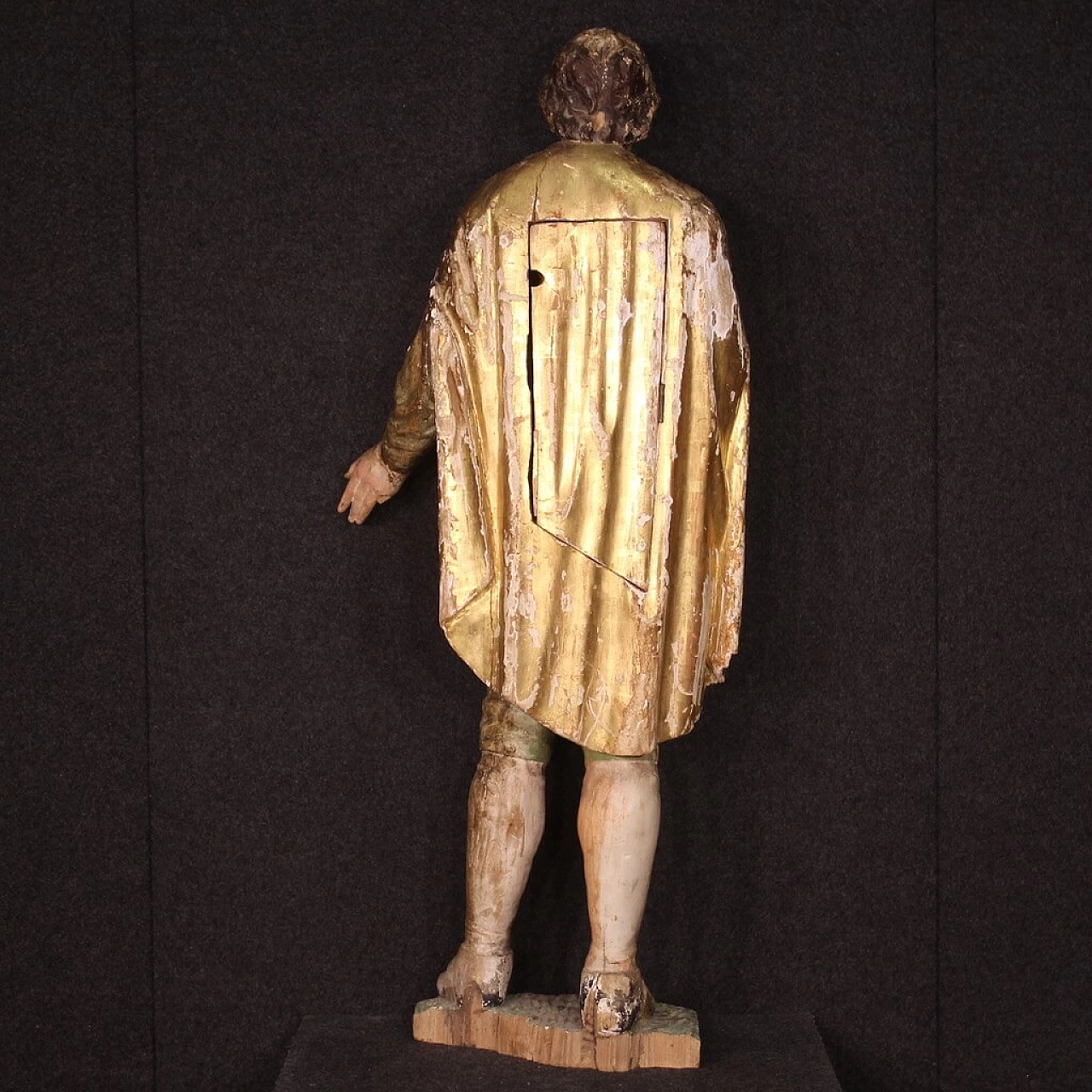 Wood sculpture of Saint Joseph with reliquary, second half of the 18th century 7