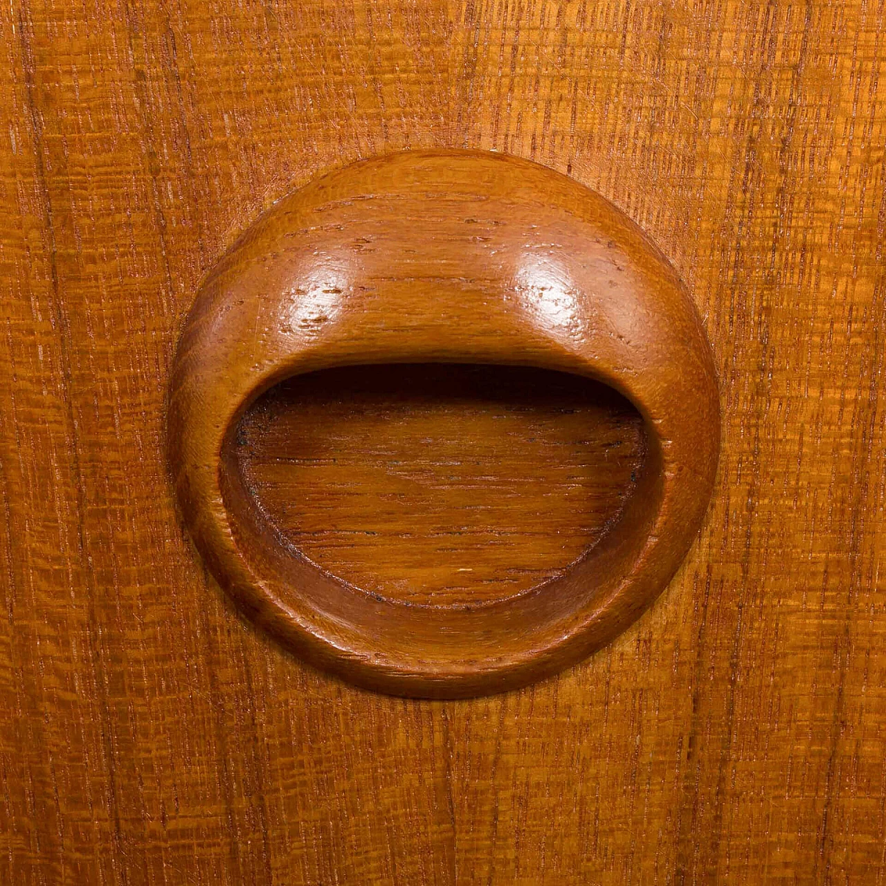 Teak vanity table with folding mirror attributed to John Texmon, 1960s 12