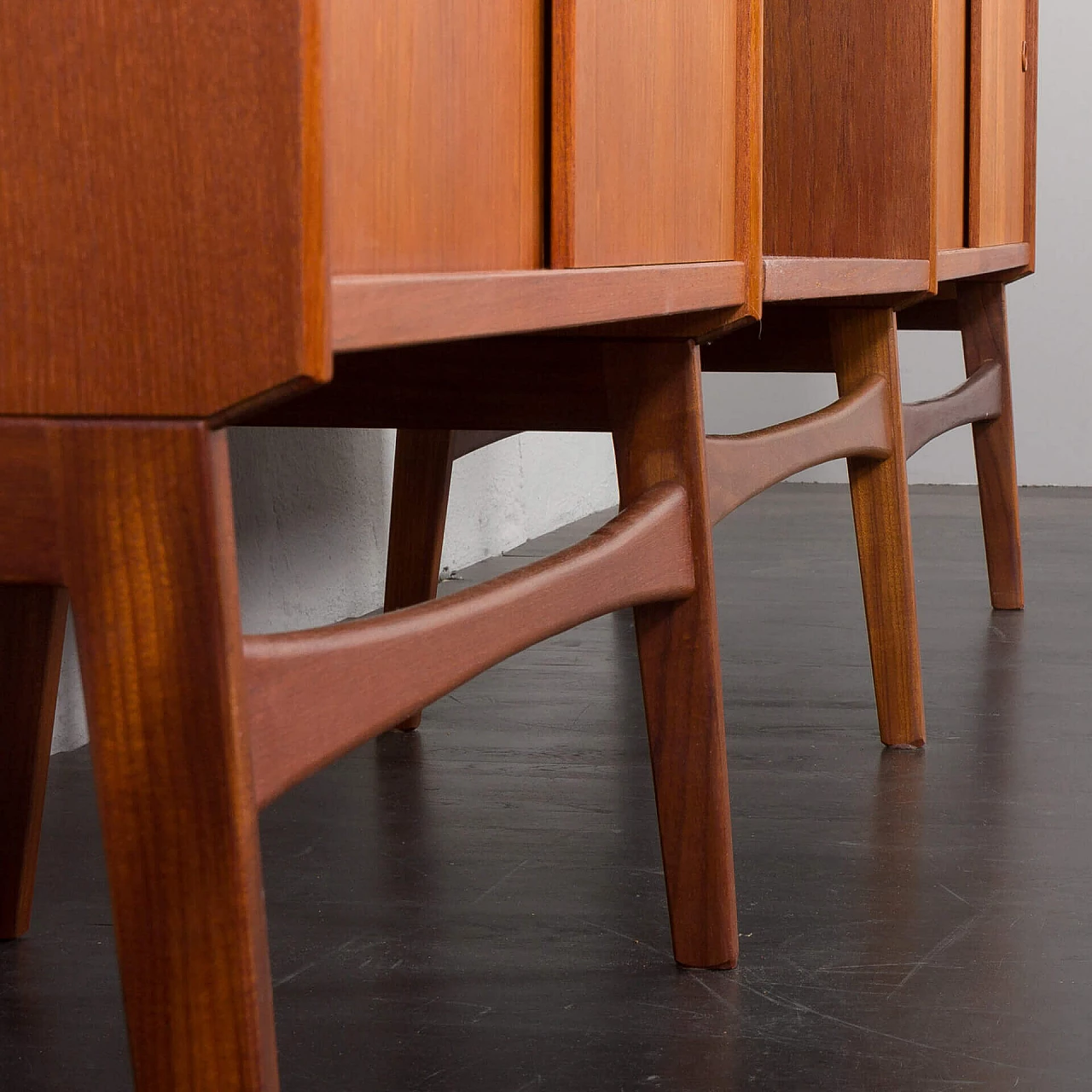 Libreria modulare danese in legno impiallacciato teak, anni '60 12