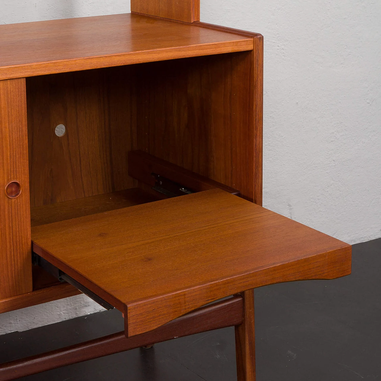 Libreria modulare danese in legno impiallacciato teak, anni '60 14