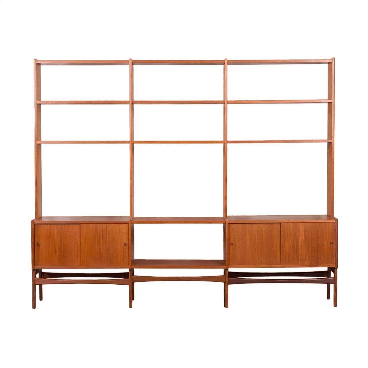 Libreria modulare danese in legno impiallacciato teak, anni '60 19