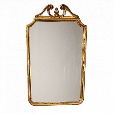 Specchio stile Neoclassico in legno intagliato e dorato