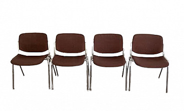 4 DSC 106 chairs by Giancarlo Piretti for Anonima Castelli, 1970s