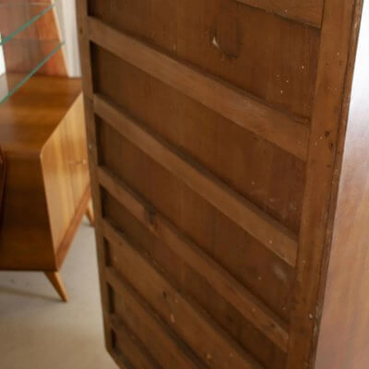 Coppia di librerie in noce e cristallo di Ico e Luisa Parisi, anni '60 10