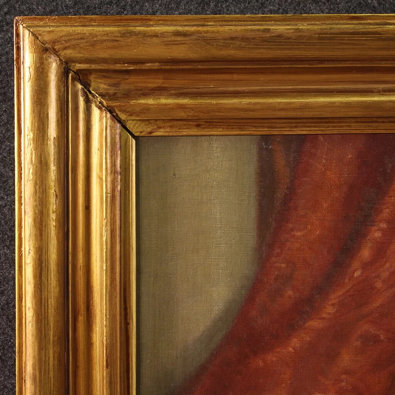 Giorgio Ceragioli, still life with landscape, oil painting on canvas 4