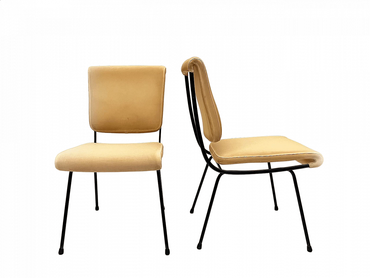 Pair of Du 24 chairs by Gastone Rinaldi for Rima, 1950s 25