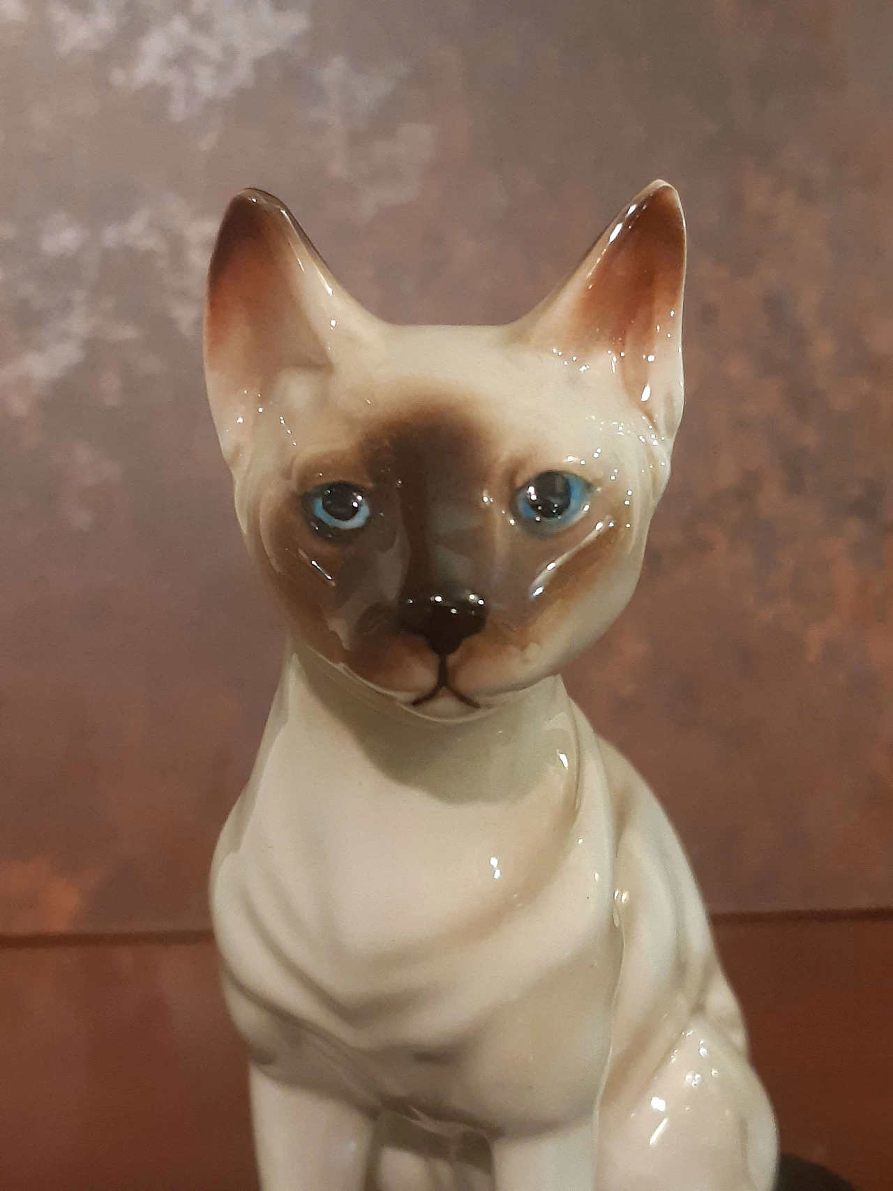 Gatto Siamese in porcellana inglese, anni '40 3