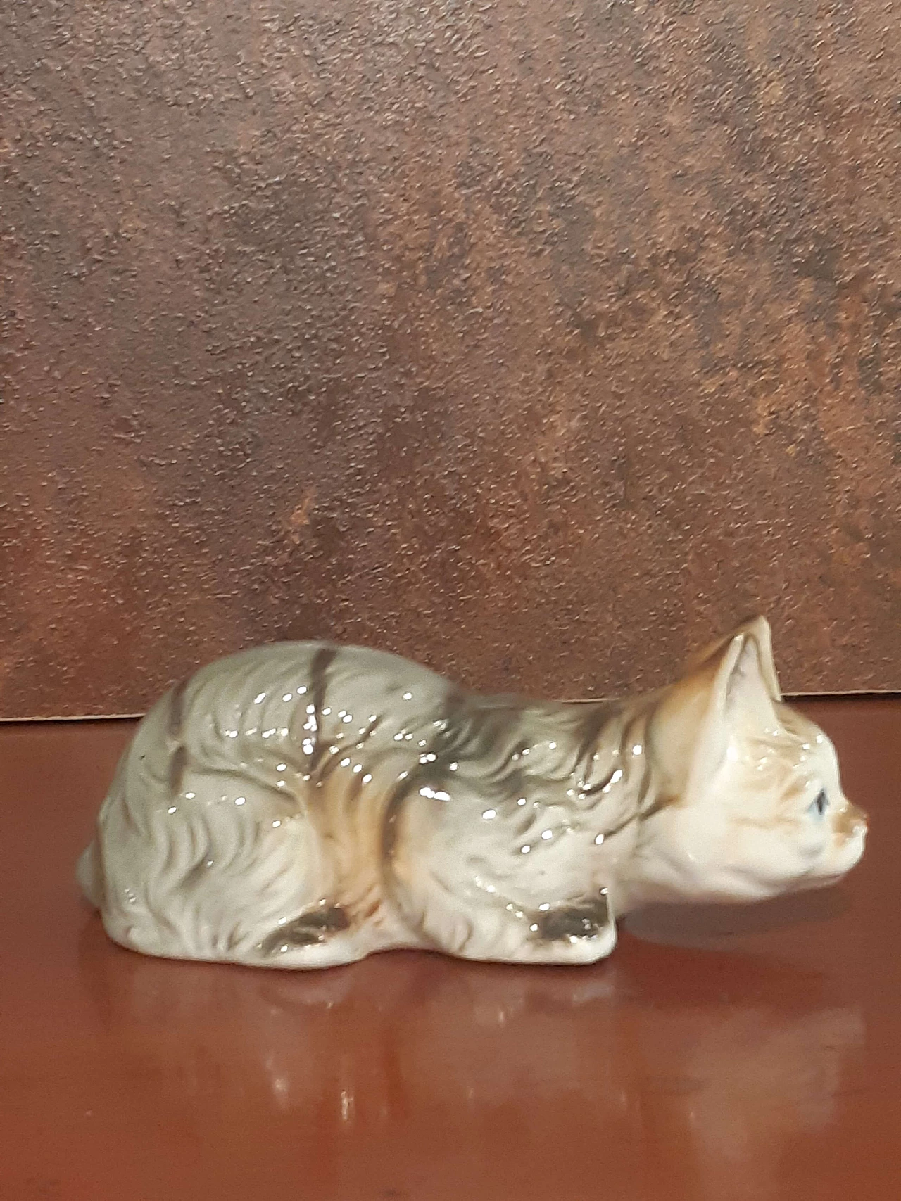 English porcelain European cat sculpture 3