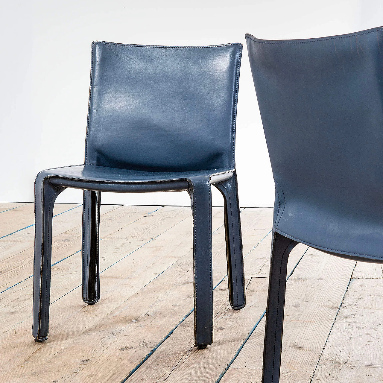 4 Cab chairs by Mario Bellini for Cassina, 1970s 3