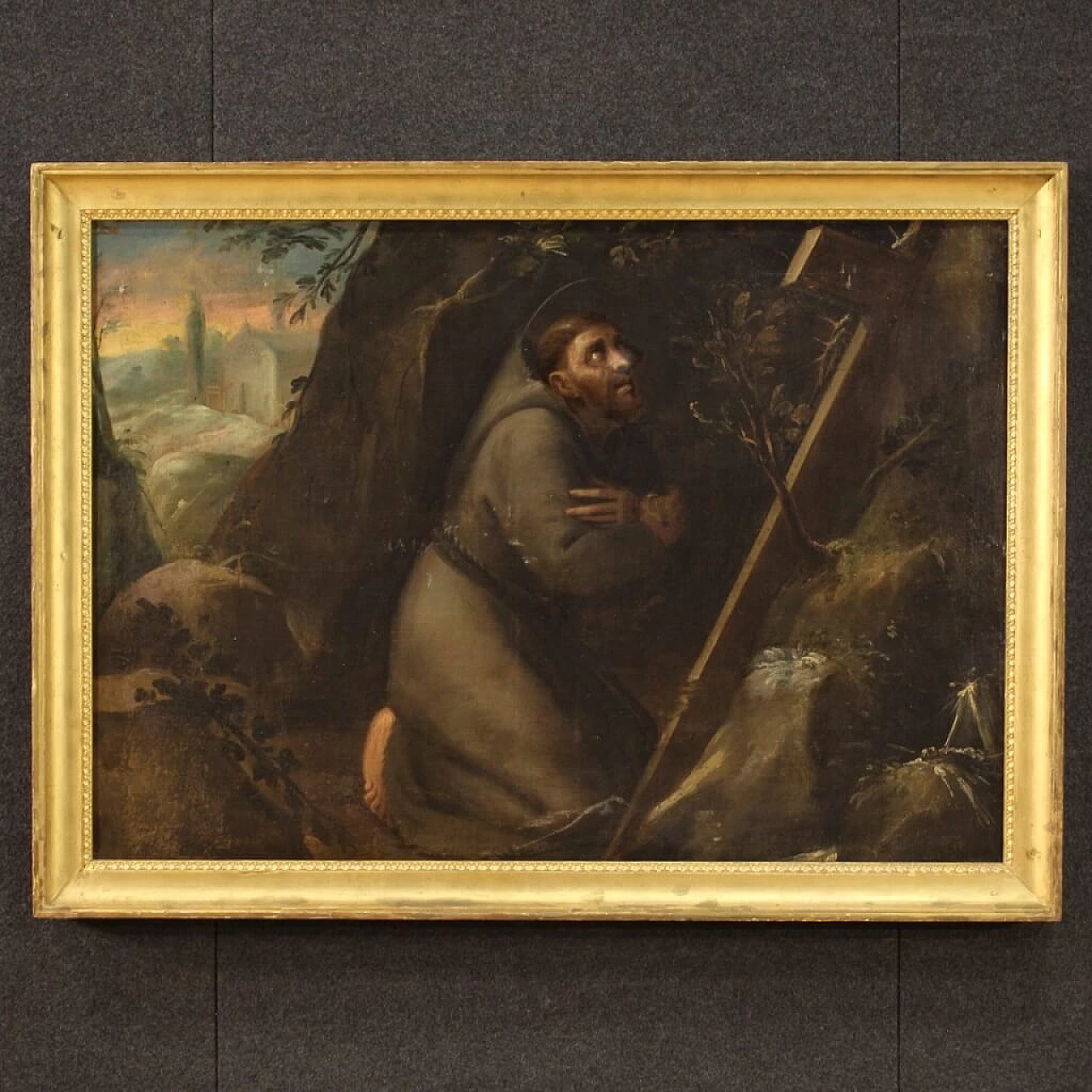 St. Francis, oil on canvas, first half of the 18th century 1