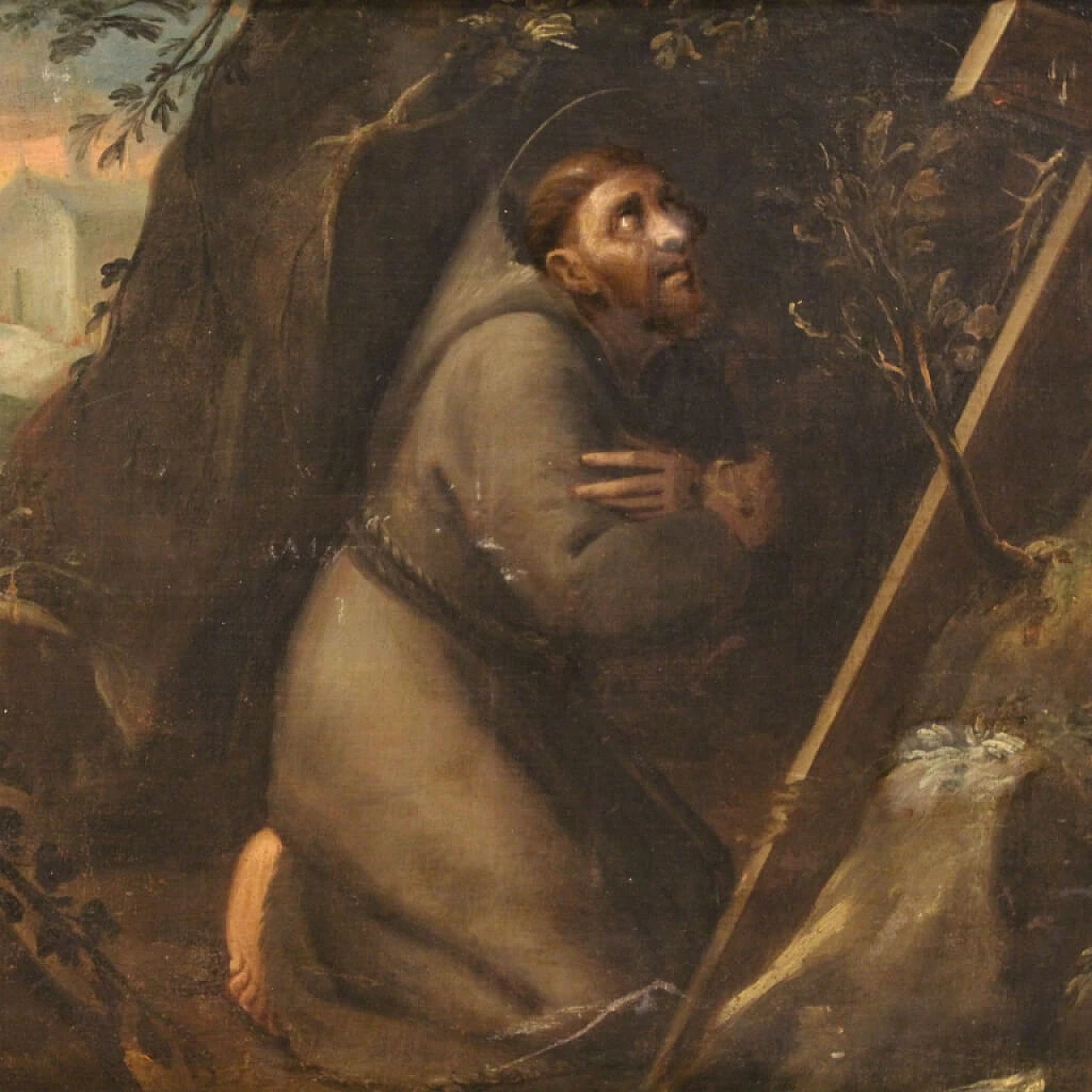 St. Francis, oil on canvas, first half of the 18th century 6