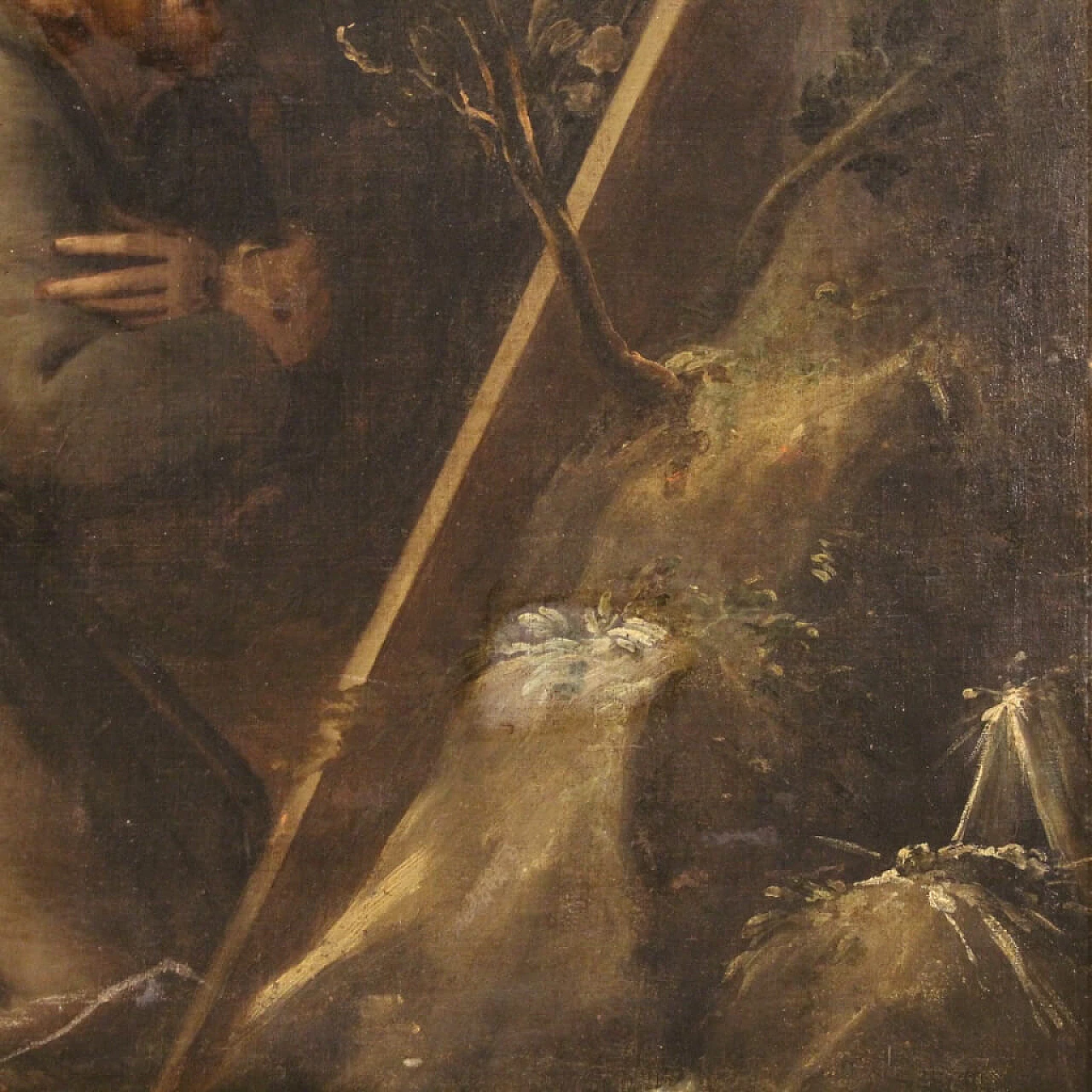 St. Francis, oil on canvas, first half of the 18th century 8