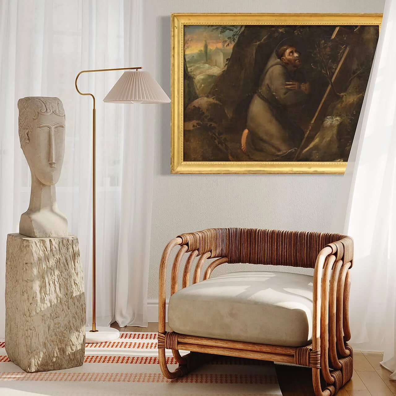 St. Francis, oil on canvas, first half of the 18th century 10