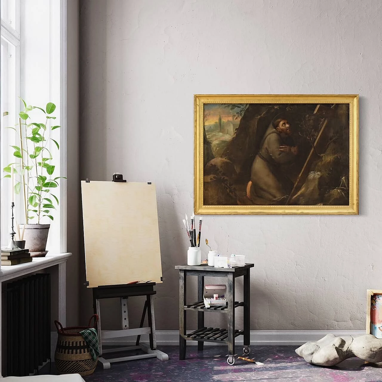 St. Francis, oil on canvas, first half of the 18th century 12