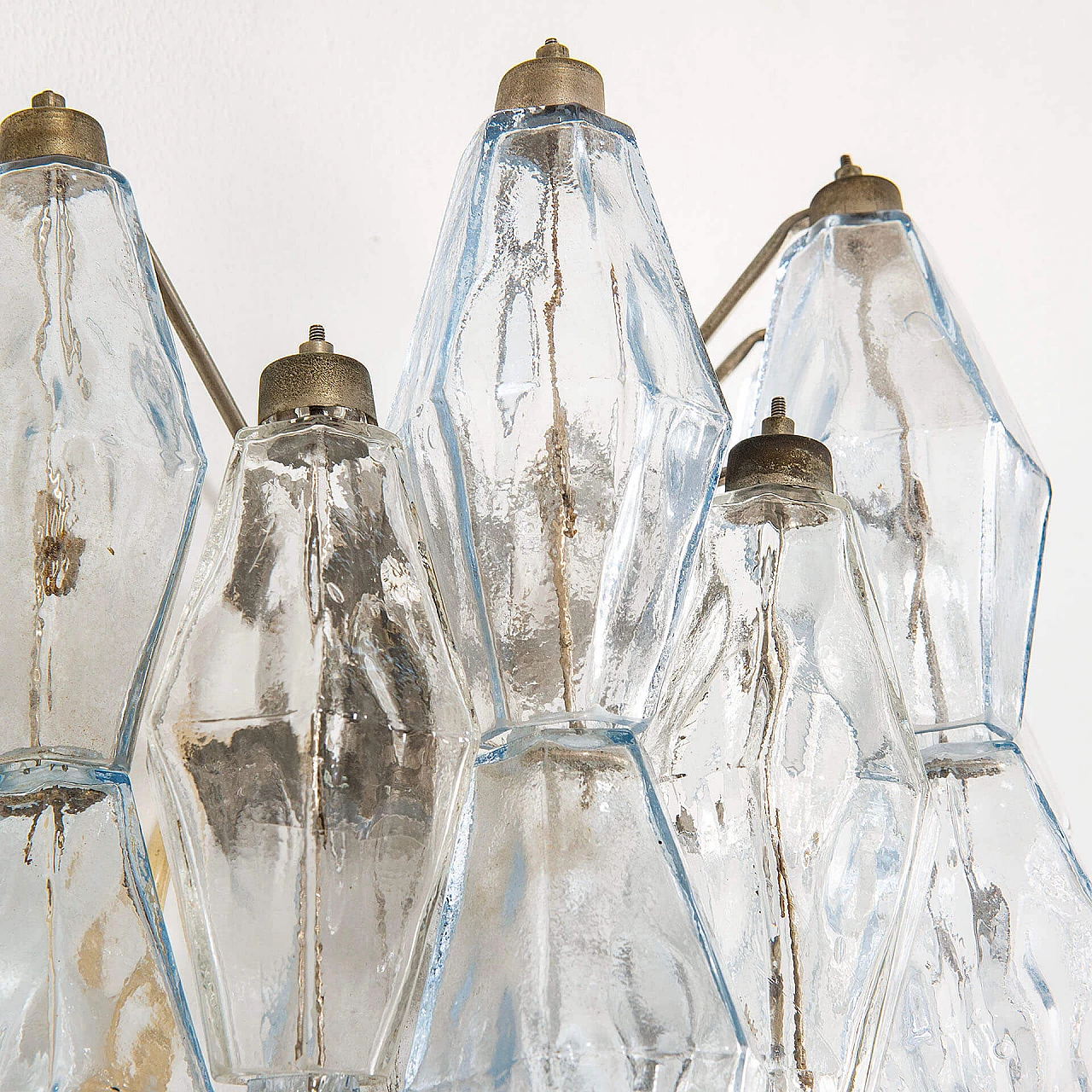 Coppia di applique Poliedri in vetro di Murano di Venini, anni '60 4