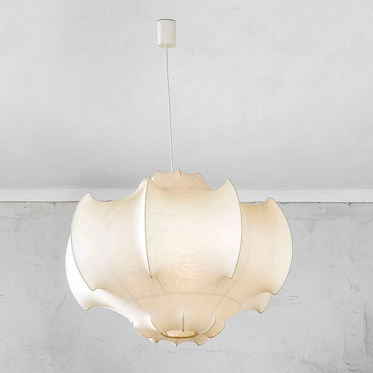 Lampadario Viscontea in cocoon di Achille Castiglioni per Flos, anni '60 2