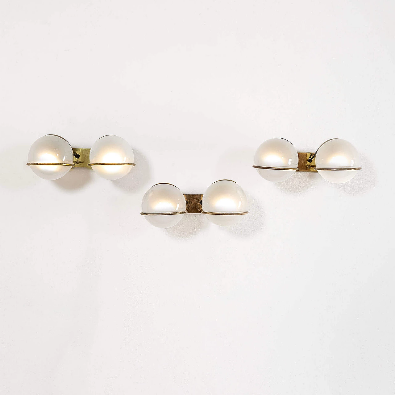 3 Wall lights 238/2 by Gino Sarfatti for Arteluce, 1960s 1