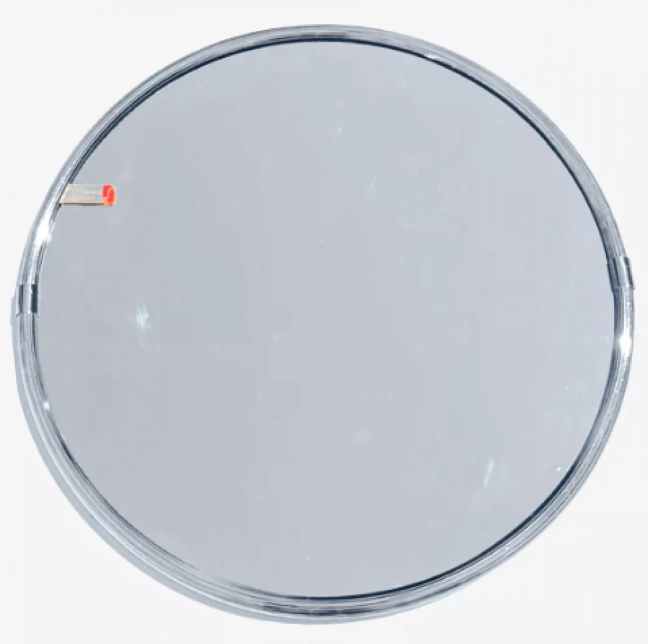 Specchio da parete in acciaio cromato di Planilux, anni '70 2