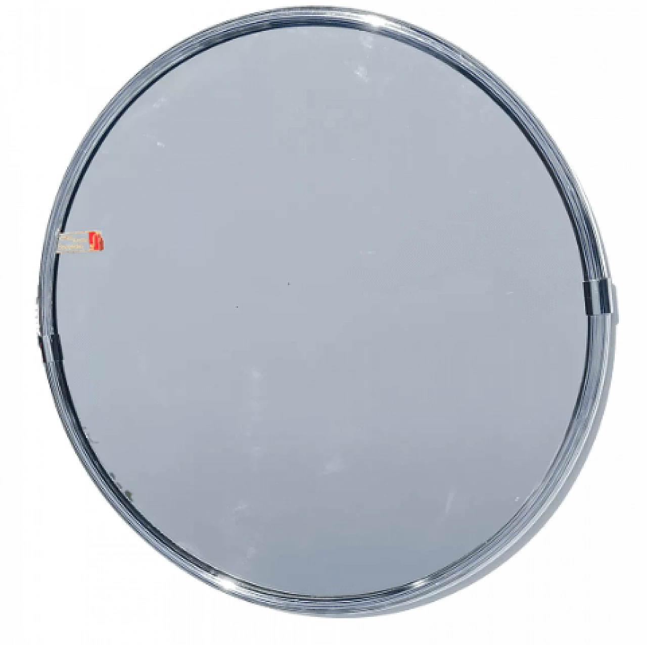 Chromed steel wall mirror by Planilux, 1970s 9