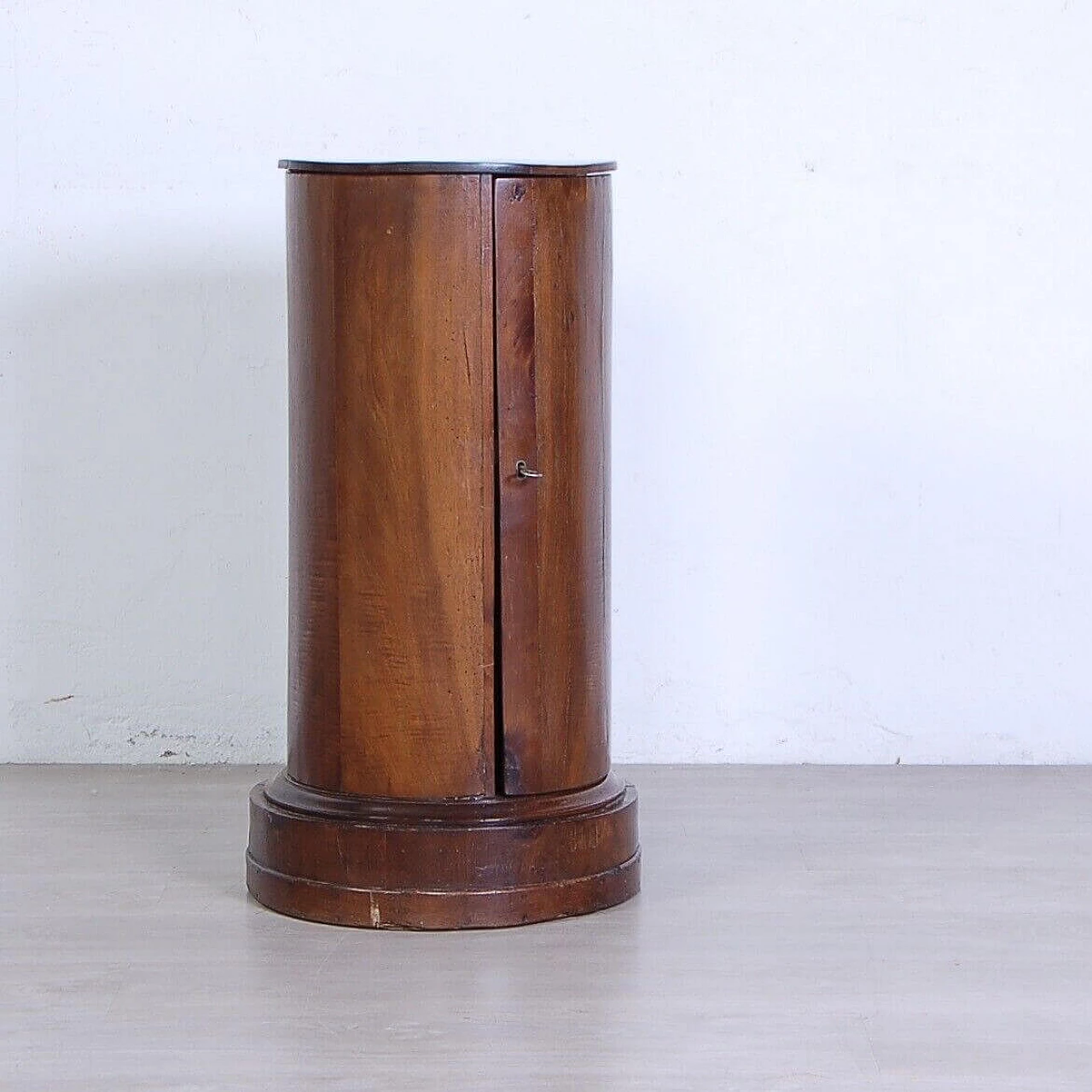 Empire wood column bedside table, second half of the 19th century 3