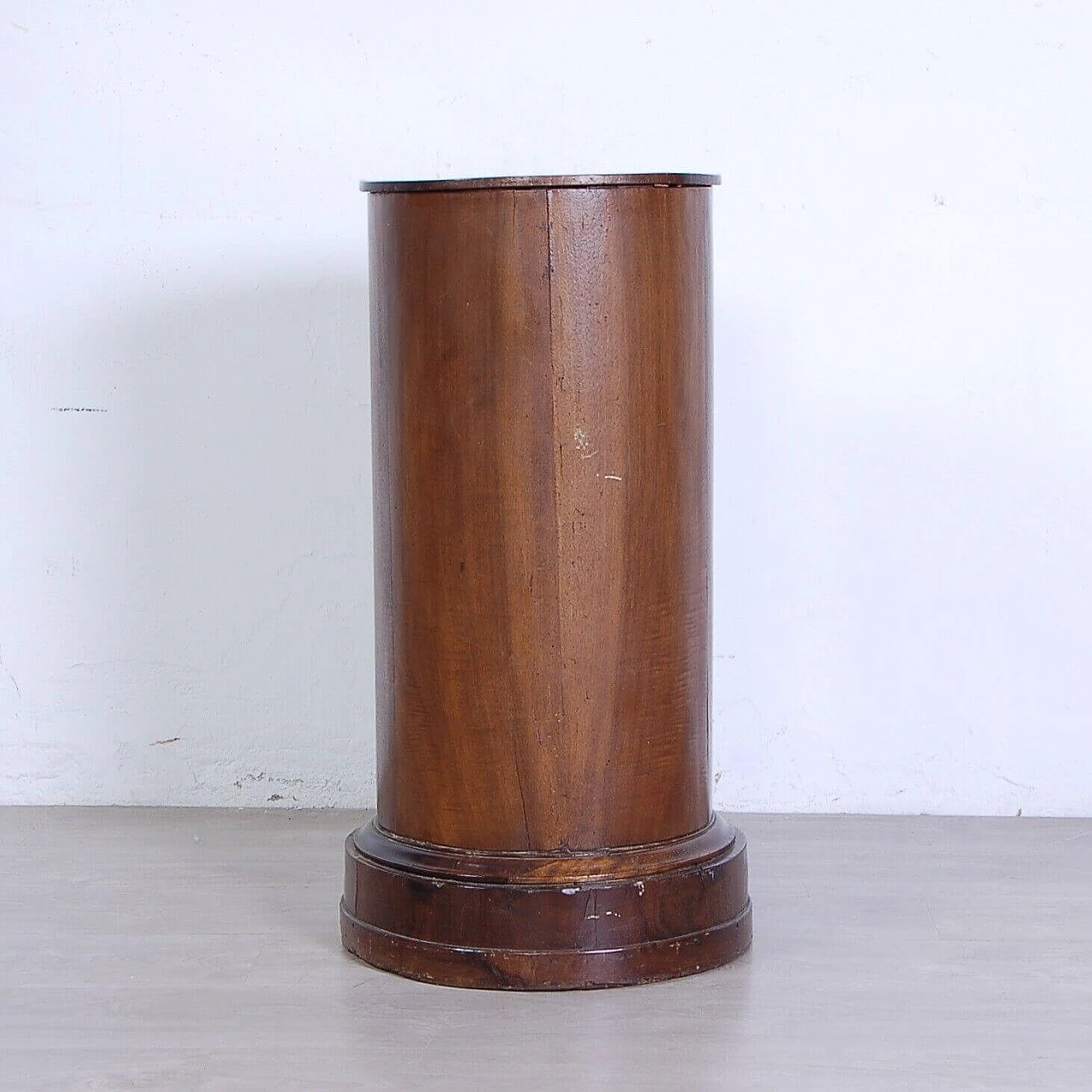 Empire wood column bedside table, second half of the 19th century 4