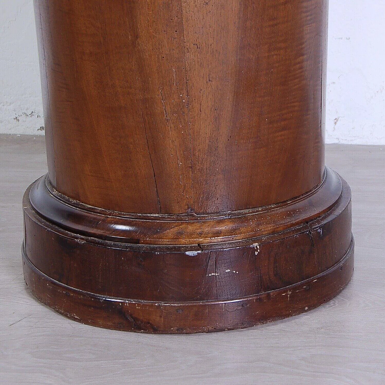 Empire wood column bedside table, second half of the 19th century 5