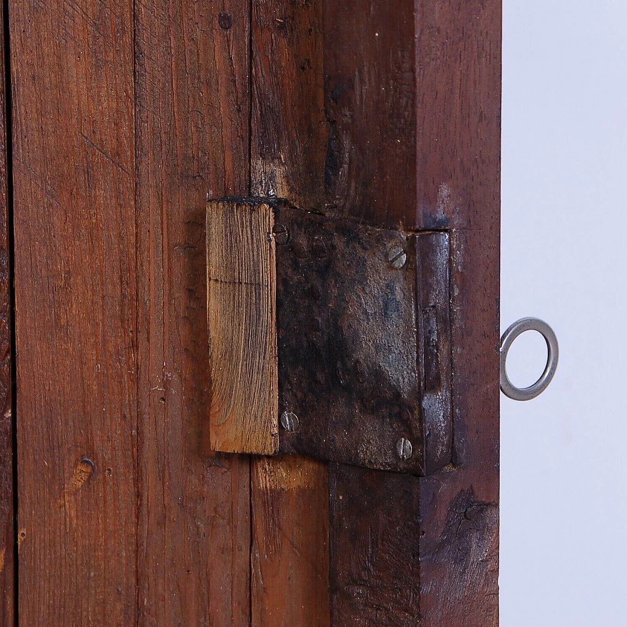 Comodino Impero a colonna in legno, seconda metà dell'800 11