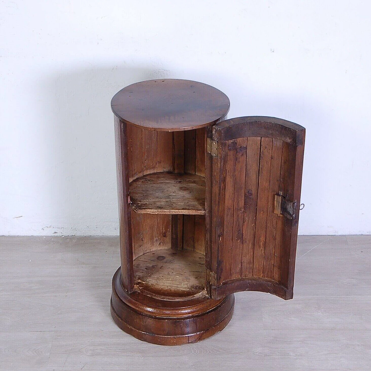 Empire wood column bedside table, second half of the 19th century 13