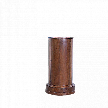 Empire wood column bedside table, second half of the 19th century