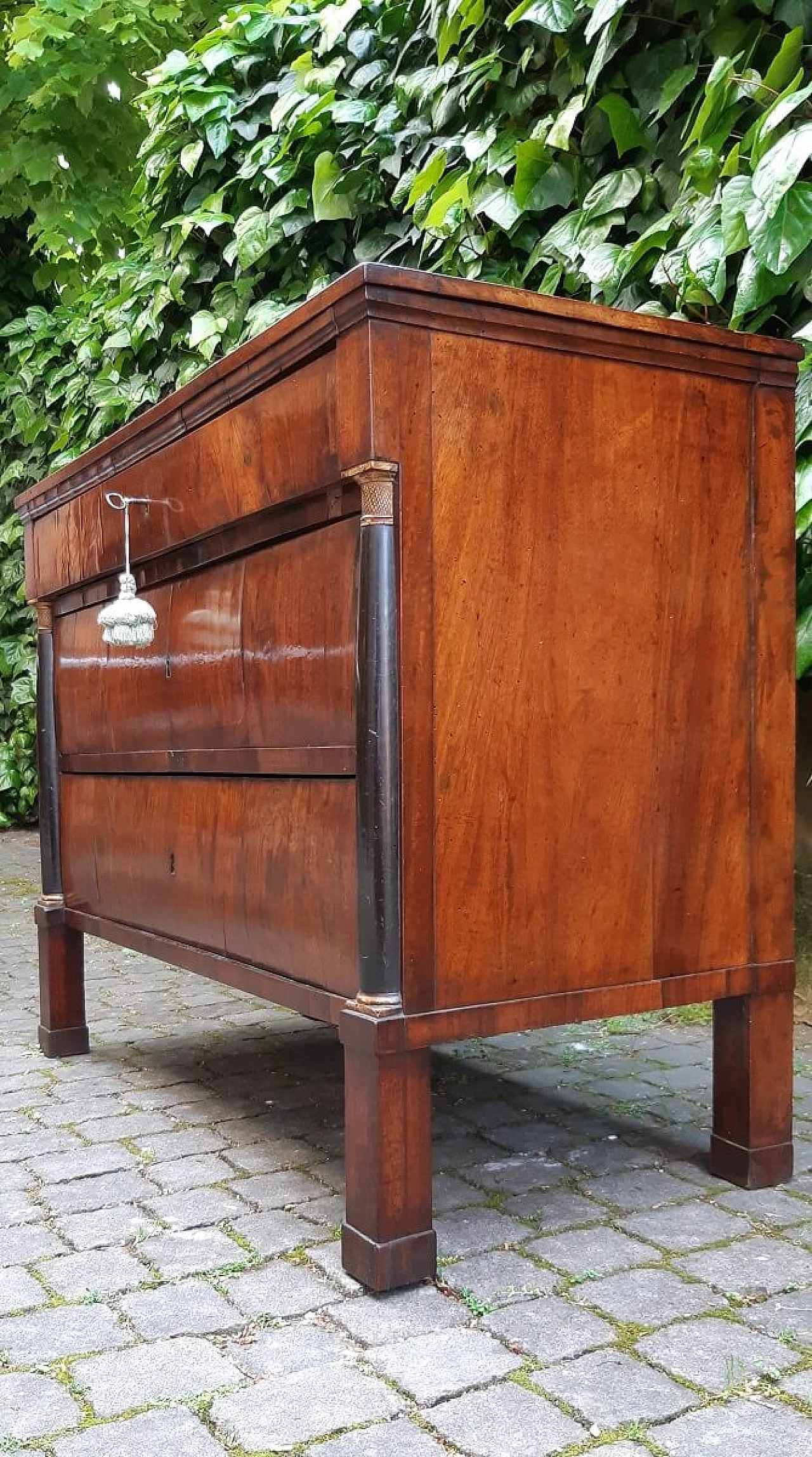 Modena Empire walnut paneled commode, early 19th century 7