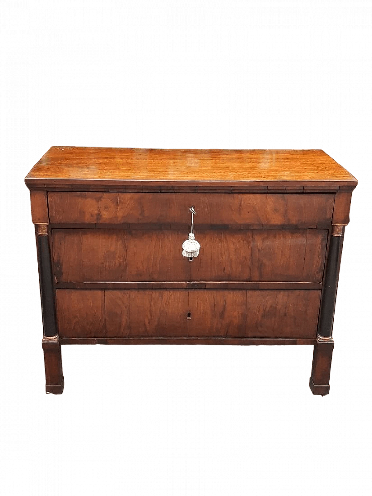 Modena Empire walnut paneled commode, early 19th century 11