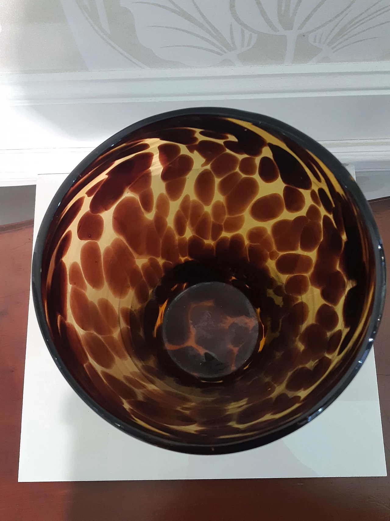 Vaso in vetro di Murano maculato, anni '70 2