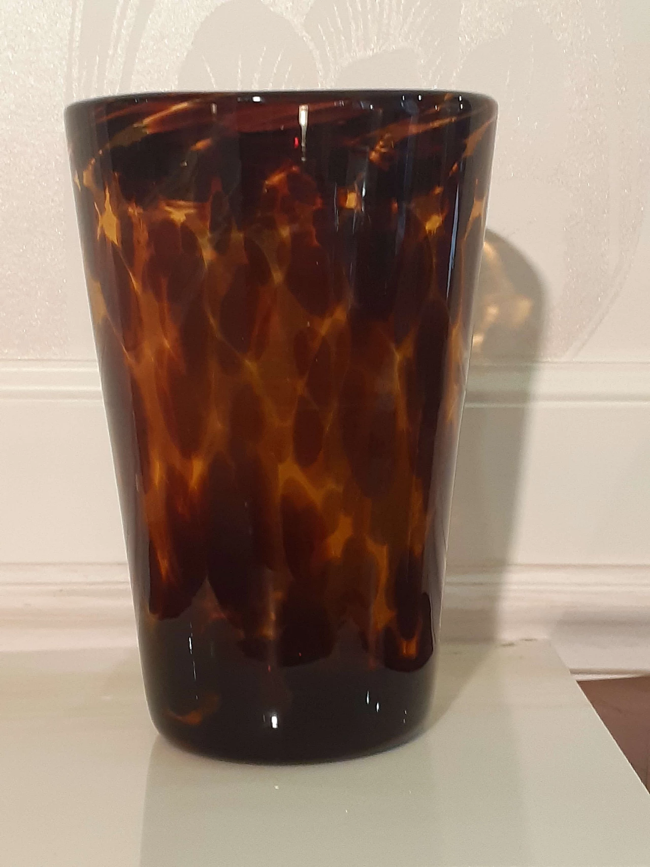 Vaso in vetro di Murano maculato, anni '70 3