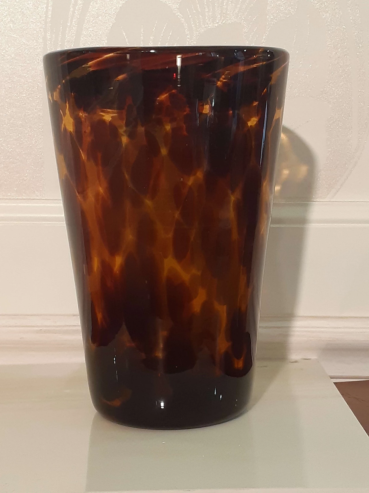 Vaso in vetro di Murano maculato, anni '70 4