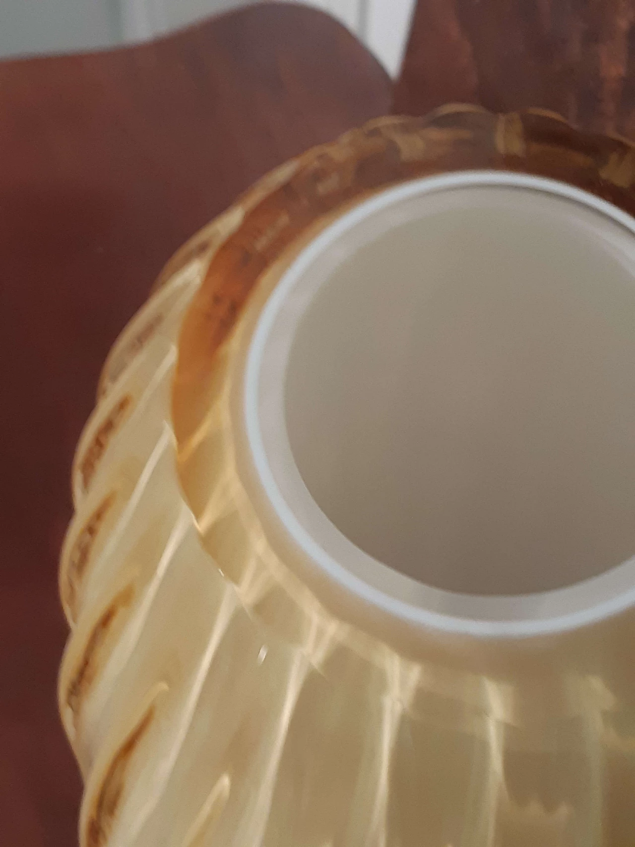 Oval blown glass vase, 2000s 2