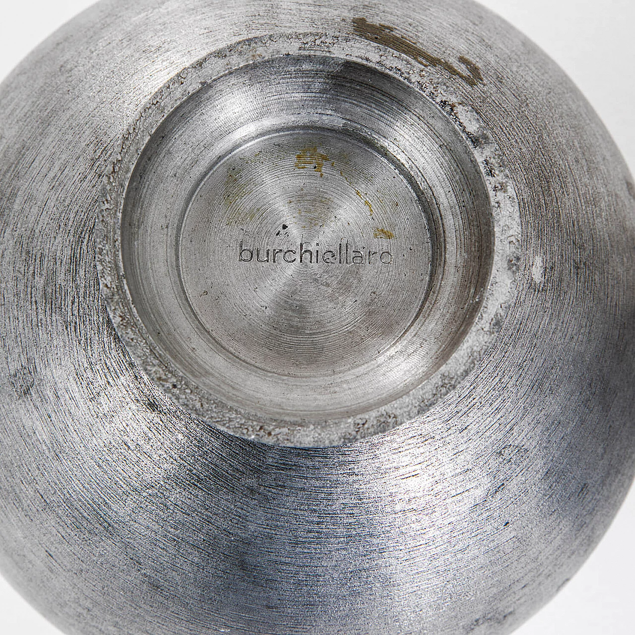 Coppia di vasi in alluminio di Lorenzo Burchiellaro, anni '60 6