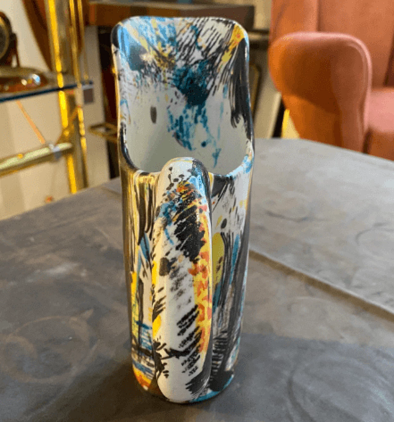 Ceramic pitcher by Maurizio Carbone for Ceramica Castelli, 1980s 7