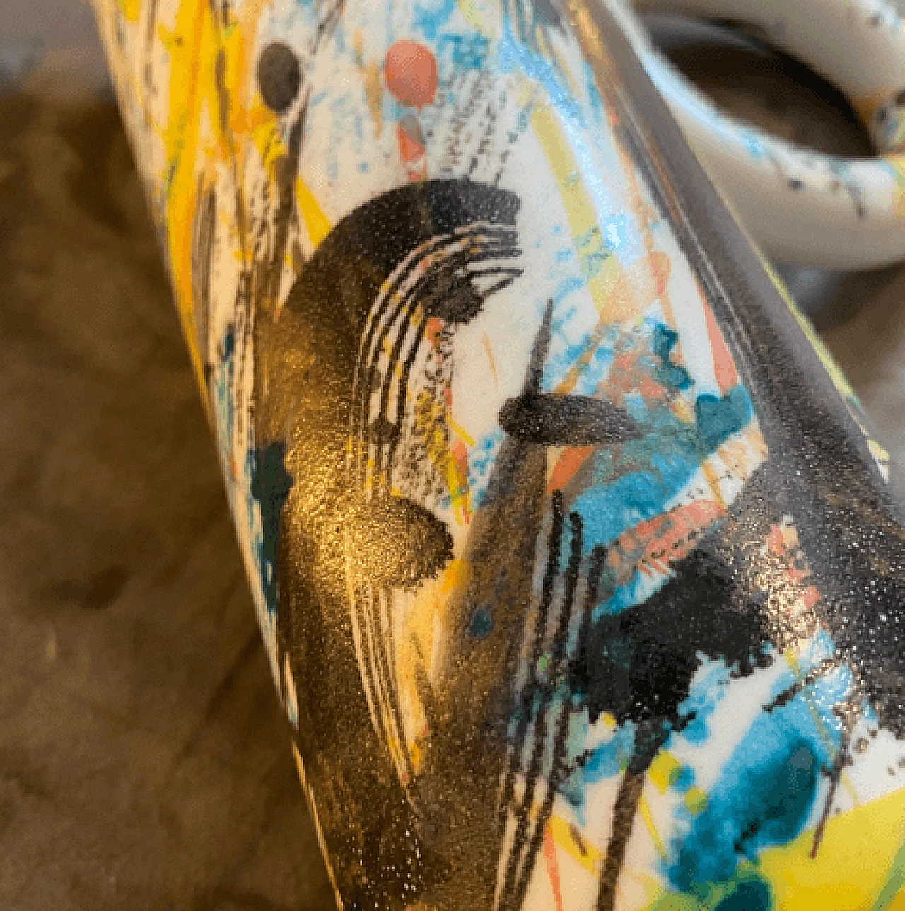 Ceramic pitcher by Maurizio Carbone for Ceramica Castelli, 1980s 9