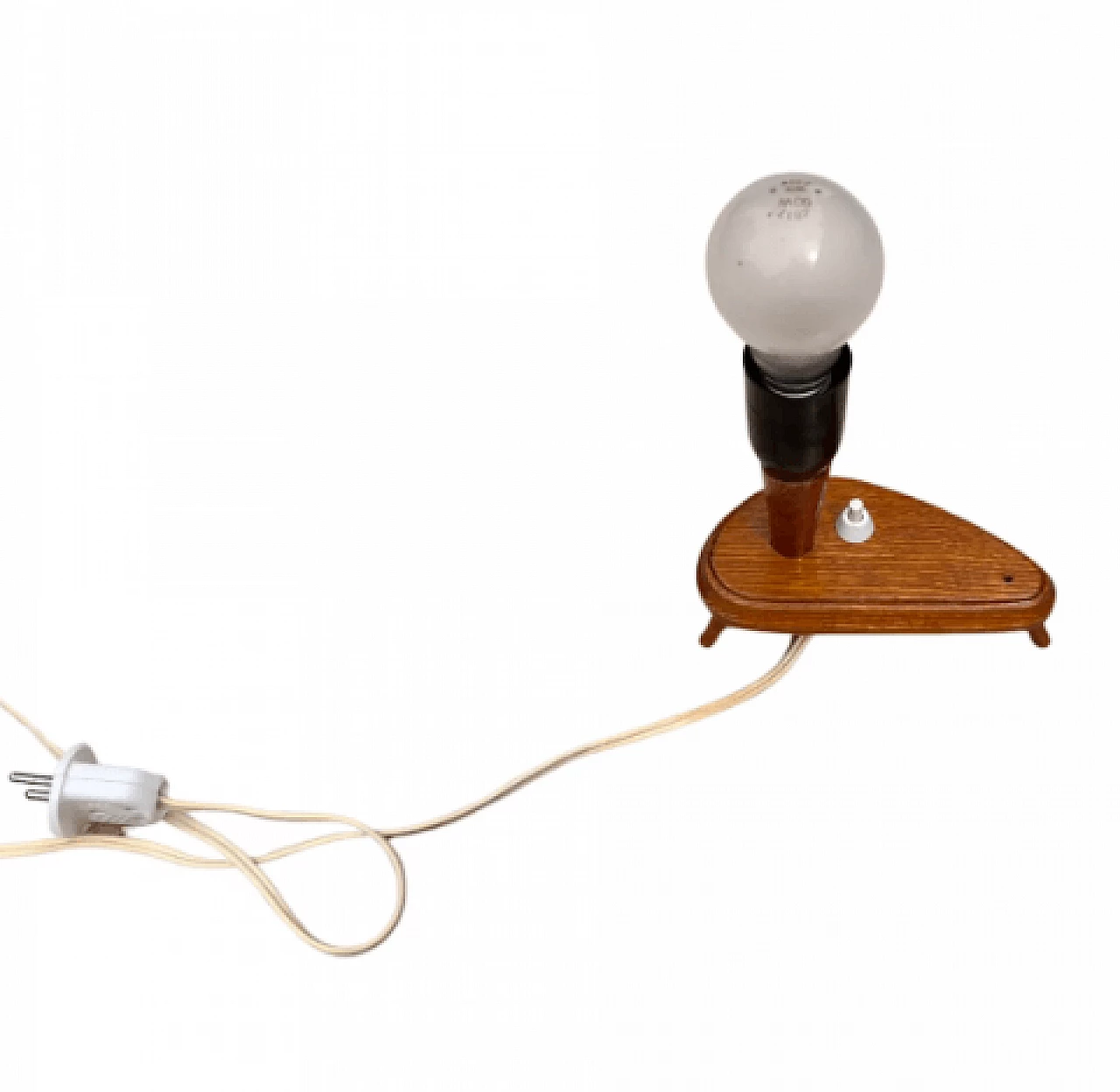 Lampada da tavolo in faggio e bachelite di Appelt Berlin, anni '60 7