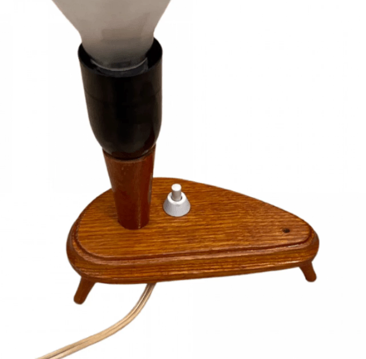 Lampada da tavolo in faggio e bachelite di Appelt Berlin, anni '60 11