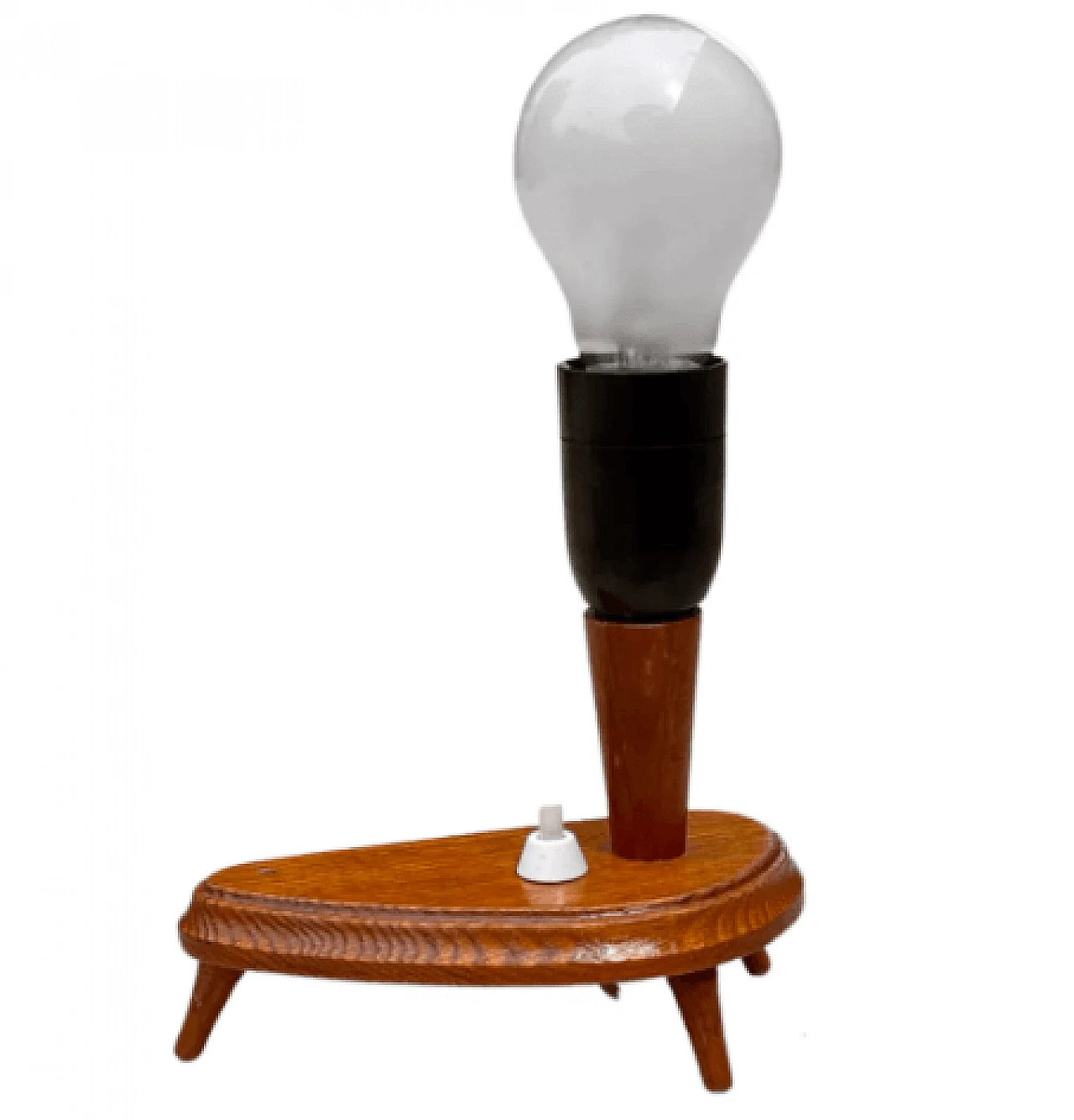 Lampada da tavolo in faggio e bachelite di Appelt Berlin, anni '60 13